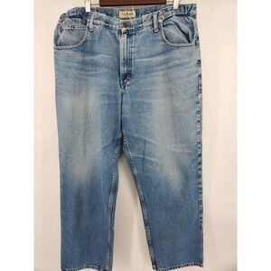LL Bean Men's Jeans Comfort‎  Waist Denim 100% Cotton Light Wash 38x30